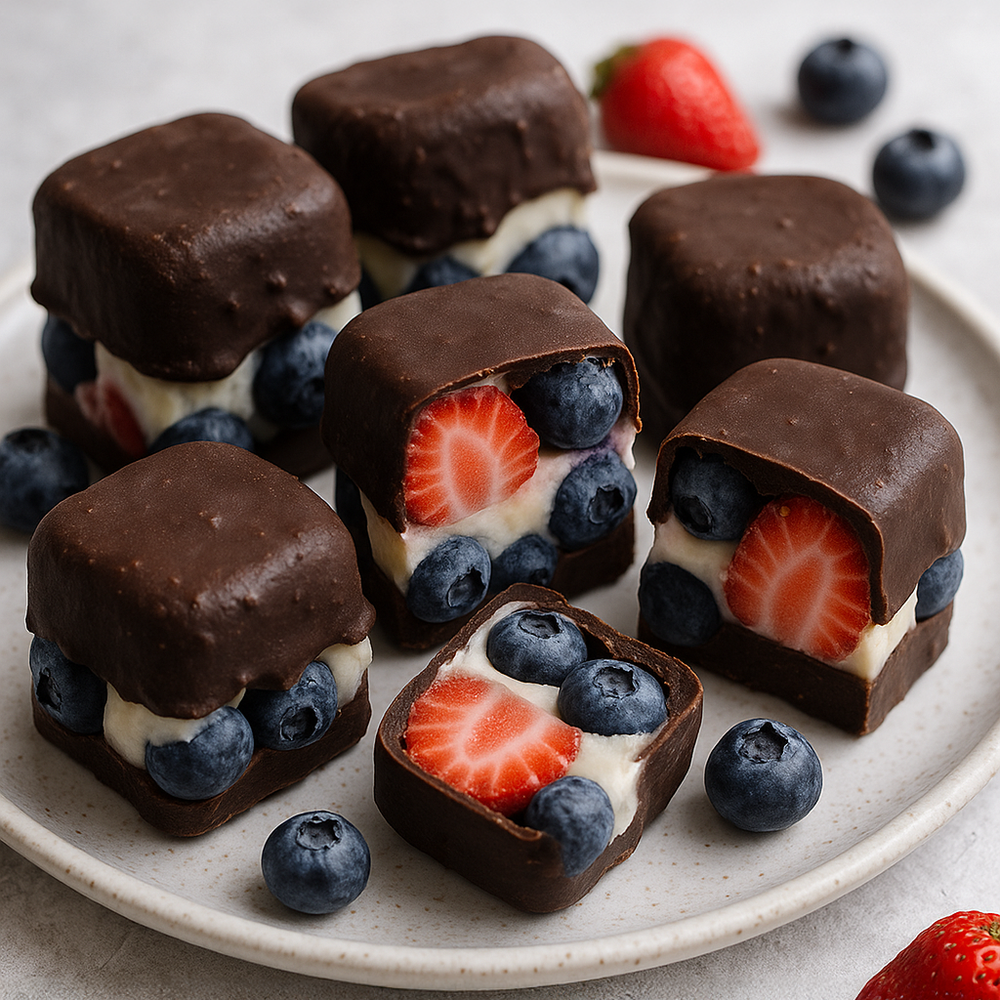 Frozen Chocolate-Berry Bites