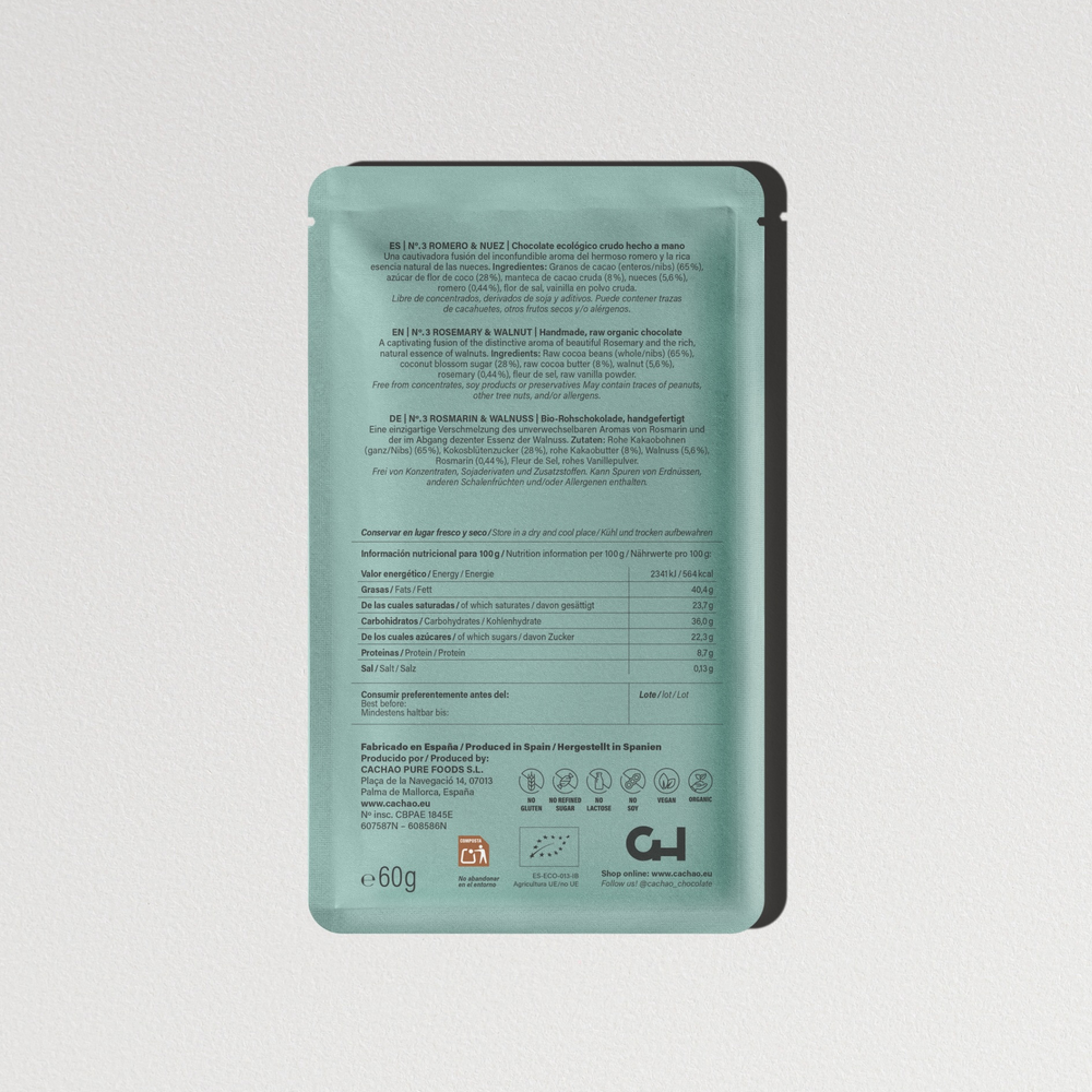 
                      
                        Organic Rosemary & Walnut Chocolate Bar
                      
                    