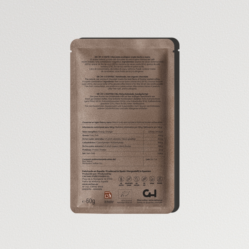 
                      
                        Barrita de chocolate y café ecológico
                      
                    