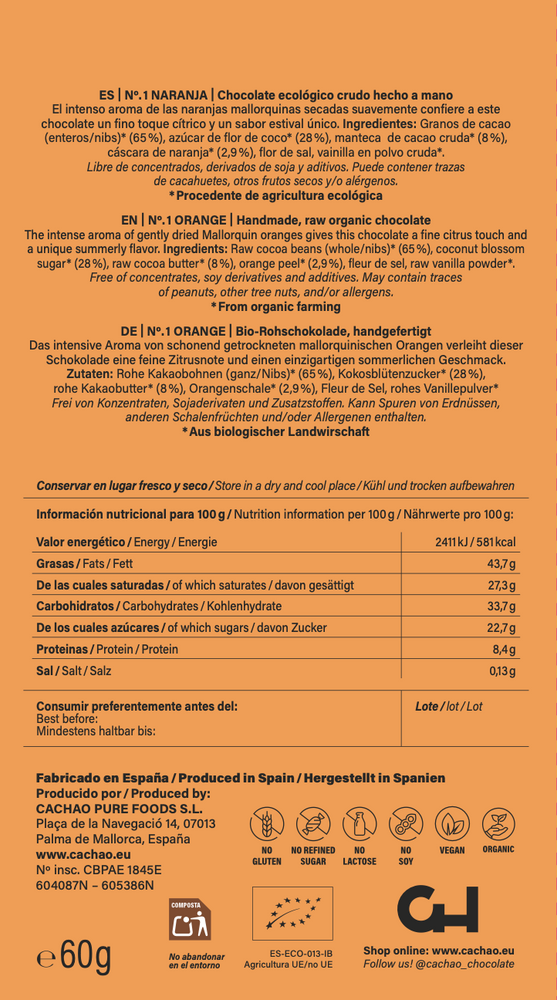 
                      
                        Organic Orange Chocolate Bar
                      
                    