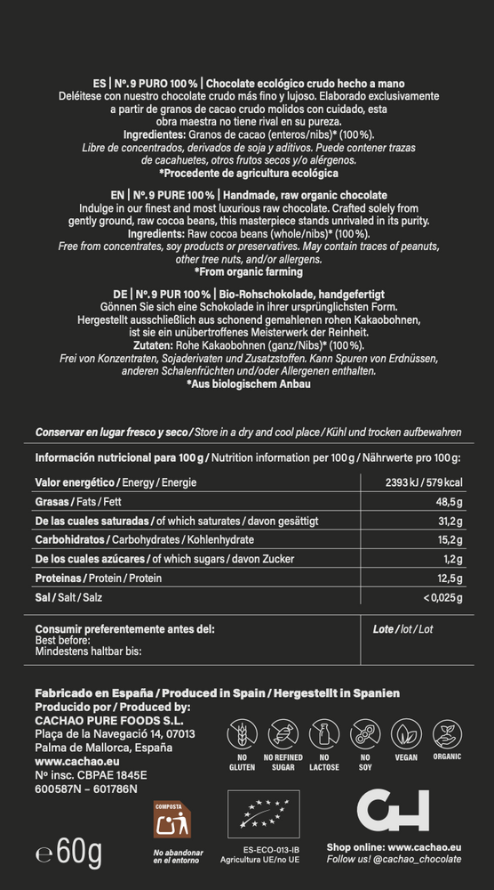 
                      
                        100% Pure, Organic Chocolate Bar
                      
                    