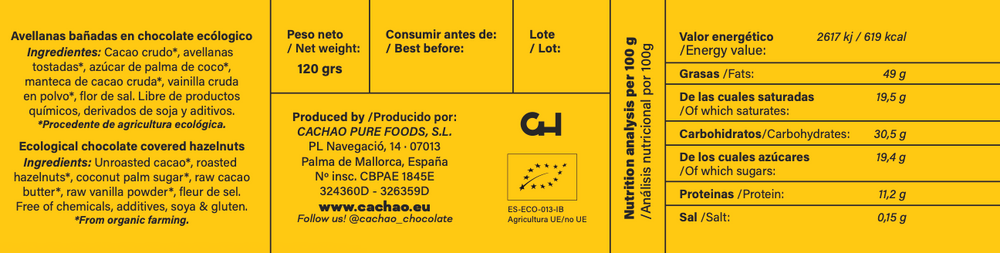 
                      
                        Organic, Chocolate Covered Hazelnuts
                      
                    