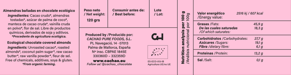 
                      
                        Organic, Chocolate Covered Almonds
                      
                    